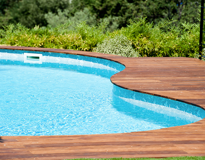 exotic wood essence IPE for pool waterair ggil pro