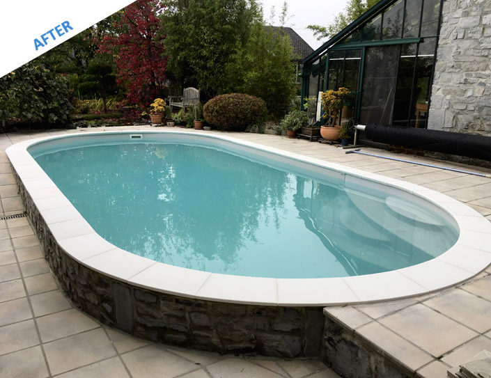 redo a pool in kit waterair in belgium by ggilpro