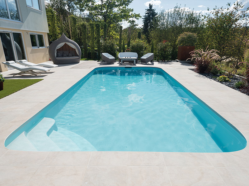 mini piscine Romy avec Lobby forme rectangle waterair GGILPRO