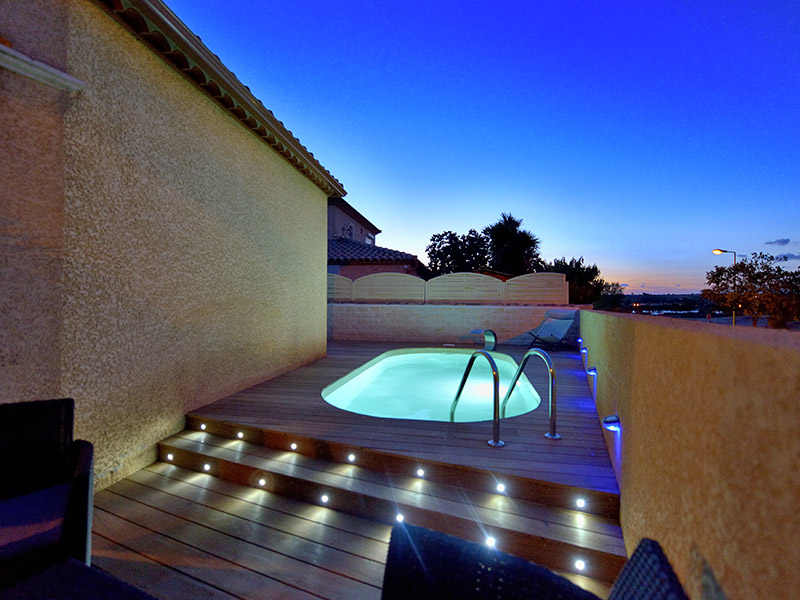 piscine forme rectangle Mini Ilona avec échelle waterair GGILPRO