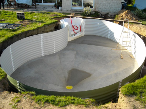 zwembad zelf bouwen in België dankzij GGILPRO
