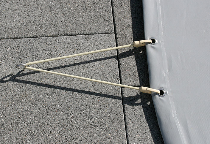 Afdekzeil rechthoekig zwembad 800 x 400cm (zeilmaat 860 x 460